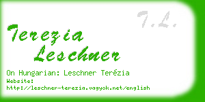 terezia leschner business card